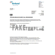 Austria Verbund Austrian Power Grid fake utility bill Word and PDF template