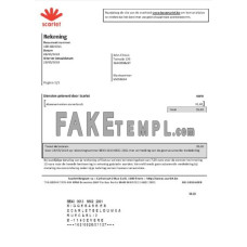 Belgium Scarlet fake utility bill Word and PDF template