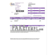 Belize Water Services Limited fake utility bill Word and PDF template