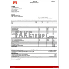 Bulgary fake electricity utility bill Word and PDF template