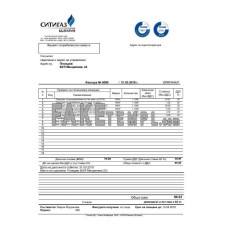 Bulgary Ситигаз gas fake utility bill Word and PDF template