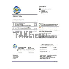 Cambodia Solar Green Energy Cambodia Co fake utility bill Word and PDF template