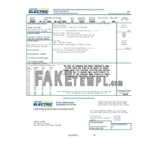 Canada Maritime Electric fake utility bill Word and PDF template