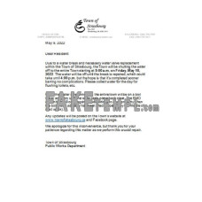 Canada Saskatchewan Town of Strasbourg fake water utility bill Word and PDF template