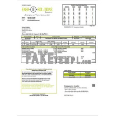 Ecuador Energysource Ecuador energy fake utility bill Word and PDF template