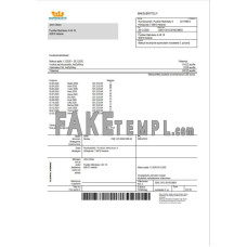 Finland Nuorisosäätiö Youth Foundation fake utility bill Word and PDF template