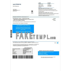 Finland Oomi Palvelut Oy fake electricity utility bill Word and PDF template