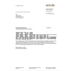 Germany Schufa fake utility bill Word and PDF template