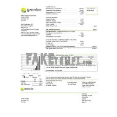 Grenada Electricity Services fake utility bill Word and PDF template