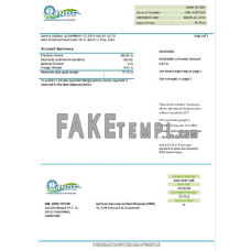 Guatemala INDE Instituto Nacional de Electrificación fake electricity utility bill Word and PDF template