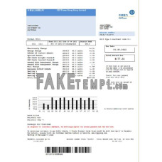 Hong Kong CLP Power Hong Kong Limited fake utility bill Word and PDF template