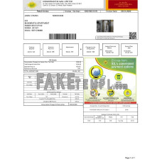 India INDRAPRASTHA GAS LIMITED fake utility bill Word and PDF template