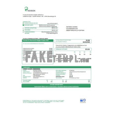 Italy Edison fake utility bill Word and PDF template