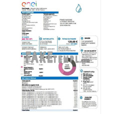 Italy Enel Energia fake utility bill Word and PDF template