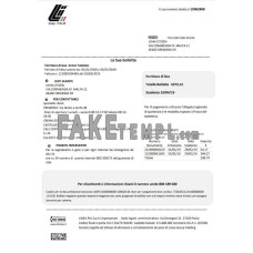 Italy Linea Italia fake utility bill Word and PDF template