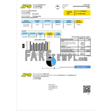 Jamaica Public Service Company Limited (JPS) fake electricity utility bill Word and PDF template