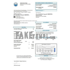 Kazakhstan Astana Su Arnasy fake utility bill Word and PDF template