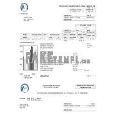 Macedonia MGI Energetika fake utility bill Word and PDF template