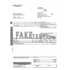 Moldova fake gas utility bill photoshop template PSD