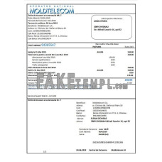 Moldova Moldtelecom fake utility bill Word and PDF template