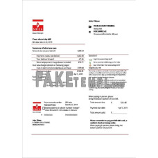 Monaco SMEG fake electricity utility bill Word and PDF template