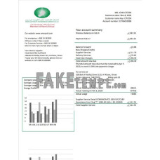 Oman Electricity Transmission Company fake electricity utility bill Word and PDF template