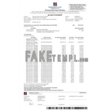 Philippines Robinsons Land Corporation fake utility bill Word and PDF template