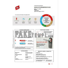 Portugal EDP fake utility bill Word and PDF template