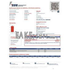 Slovakia Stredoslovenka Energetika fake utility bill Word and PDF template