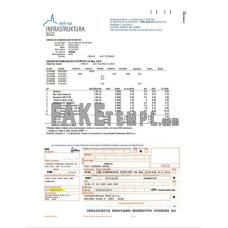 Slovenia Infrastruktura Bled fake utility bill Word and PDF template