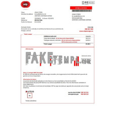 Spain EDP Energia fake utility bill Word and PDF template