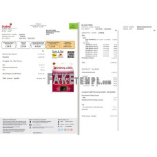 Sri Lanka Dialog fake utility bill Word and PDF template (2 pages)