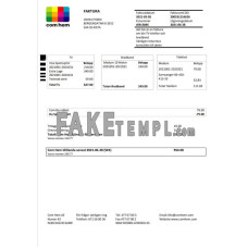 Sweden Com Hem fake utility bill Word and PDF template