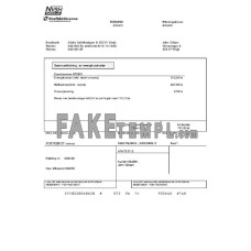 Sweden NVSH Energi fake utility bill Word and PDF template