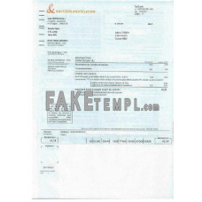 Switzerland Telecom fake utility bill photoshop template PSD