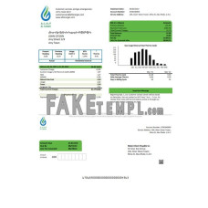 UAE Al Fanar Gas Group fake utility bill Word and PDF template