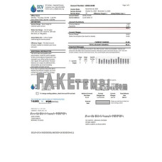 USA California Santa Clarita SCV fake water utility bill Word and PDF template