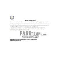 USA City of Flint Michigan fake water utility bill Word and PDF template, version 3