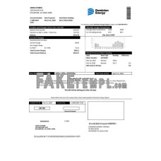 USA Dominion Energy fake utility bill Word and PDF template