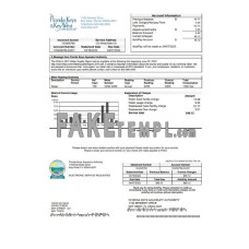 USA Florida Florida Keys fake utility bill Word and PDF template