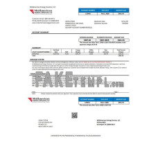 USA Iowa MidAmerican Energy Services fake utility bill Word and PDF template