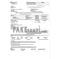 USA Louisiana AEP (Southwestern Electric Power Company) fake electricity utility bill Word and PDF template