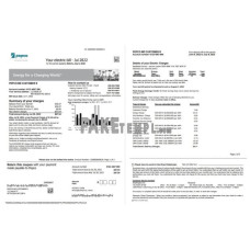 USA Maryland Pepco fake utility bill Word and PDF template 3 pages