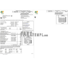 USA Massachusetts Chelsea SCG The United Illuminating Company fake utility bill Word and PDF template 2 pages