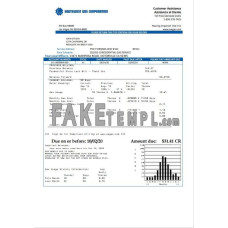 USA Nevada Southwest gas Corporation fake utility bill Word and PDF template