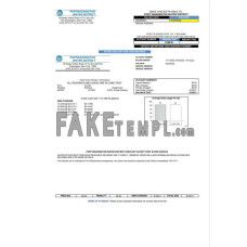 USA New York Port Washington Water District fake utility bill Word and PDF template