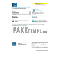 USA Ohio Hospital For Special Surgery fake utility bill Word and PDF template