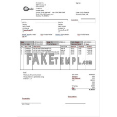 USA San Francisco Xincube fake utility bill Word and PDF template