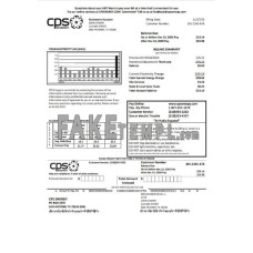 USA Texas CPS fake utility bill Word and PDF template