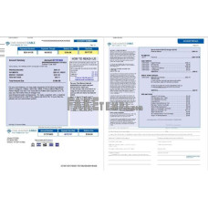 USA Time Warner Cabel fake utility bill Word and PDF template, 3 pages